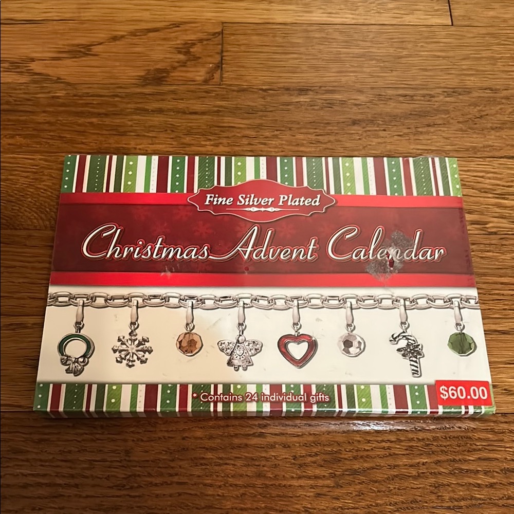 Fine Silver Plated Christmas Advent Calendar - new in sealed box